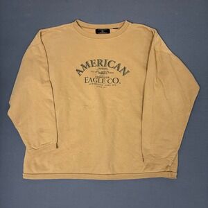 American Eagle Men's Authentic Easy Fit Brown Sweatshirt Size XL